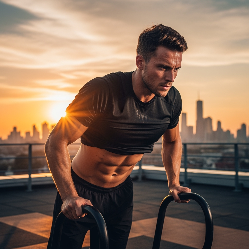 Professional health & fitness photo example for Fitness Motivation: AI Photos That Inspire Your Transformation