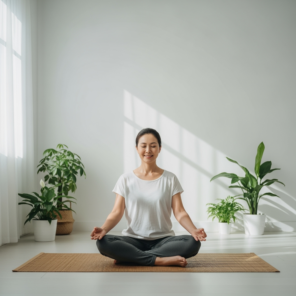 Professional lifestyle photo example for Zen Content: AI Photos for Mindfulness and Meditation Creators