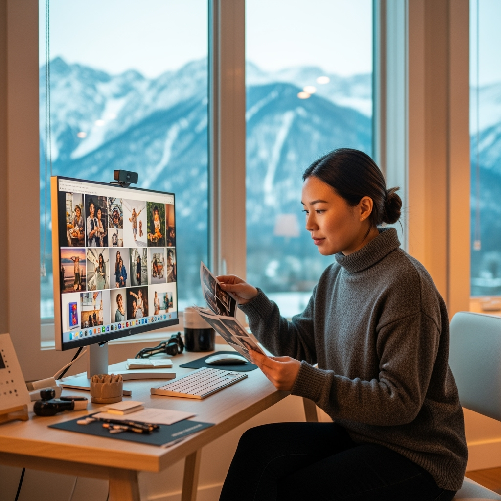 Professional lifestyle photo example for Digital Nomad Empire: AI Photos for Location-Independent Business